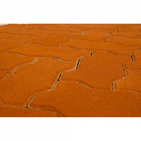  Тротуарная плитка Braer Волна 60 мм Красный: внешний вид