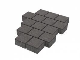  Тротуарная плитка Stellard Квадрат 150x150x80 мм Дымчатый кварц: внешний вид